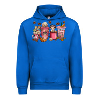 Cobalt Cafecito y Chisme Coffee Cups Urban Hoodie - texasbilliewilder