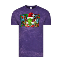 Cloud Purple joy green gnomes Vintage Tee - FaDigitalArtStudio