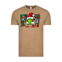 Vintage Coffee joy green gnomes Vintage Tee - FaDigitalArtStudio