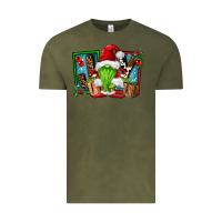 Vintage Olive joy green gnomes Vintage Tee - FaDigitalArtStudio