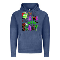 Vintage Denim eat drink and be scary Vintage Hoodie - Zillion Design Studio