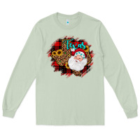 Matcha texas santa wood slice ornament Long Sleeve Tee - JahusDesignShop