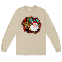 Mushroom texas santa wood slice ornament Long Sleeve Tee - JahusDesignShop