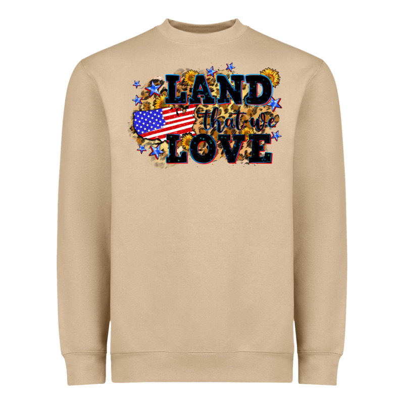 Land That We Love 4th Of July Heavyweight Sweatshirt by Neo Western | Teevron