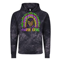 Cloud Black mardi gras rainbow Vintage Hoodie - JahusDesignShop