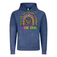 Vintage Denim mardi gras rainbow Vintage Hoodie - JahusDesignShop