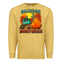 Antique Gold backroads and bonfire Premium Sweatshirt - NancyCooperArtShop