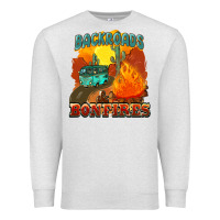 Oatmeal Heather backroads and bonfire Premium Sweatshirt - NancyCooperArtShop