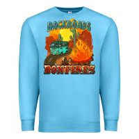 Ocean Blue backroads and bonfire Premium Sweatshirt - NancyCooperArtShop