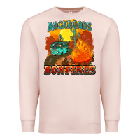 Pale Pink backroads and bonfire Premium Sweatshirt - NancyCooperArtShop