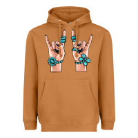 Meerkat gemstone rock hand Heavyweight Hoodie - MaliasSmallBusiness