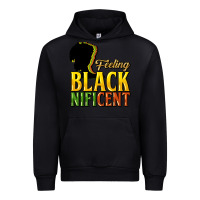 Black feeling blacknificent Urban Hoodie - NancyCooperArtShop