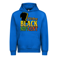 Cobalt feeling blacknificent Urban Hoodie - NancyCooperArtShop