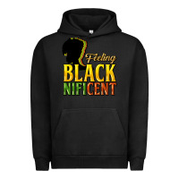 Pigment Black feeling blacknificent Urban Hoodie - NancyCooperArtShop