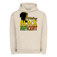 Pigment French Oak feeling blacknificent Urban Hoodie - NancyCooperArtShop