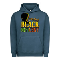 Pigment Midnight Navy feeling blacknificent Urban Hoodie - NancyCooperArtShop