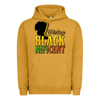Pigment Peanut Butter feeling blacknificent Urban Hoodie - NancyCooperArtShop
