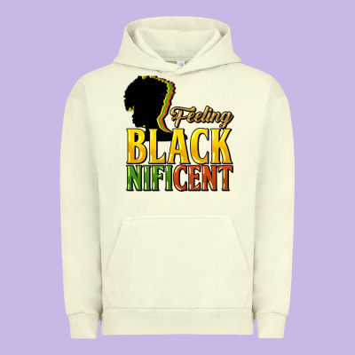 Feeling Blacknificent Urban Hoodie Designed By Nancycooperartshop