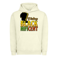 Pigment Pistachio feeling blacknificent Urban Hoodie - NancyCooperArtShop