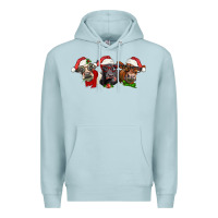 Blue Mist christmas heifers Premium Hoodie - LillyAllenDesigns