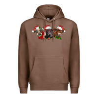 Chestnut christmas heifers Premium Hoodie - LillyAllenDesigns