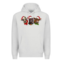 Dove Grey christmas heifers Premium Hoodie - LillyAllenDesigns