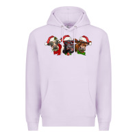 Lilac christmas heifers Premium Hoodie - LillyAllenDesigns