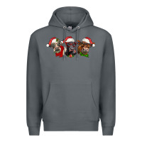 Rock christmas heifers Premium Hoodie - LillyAllenDesigns