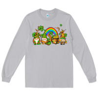 Moon Dust st patricks gnomes with rainbow Long Sleeve Tee - AdoDesignShop