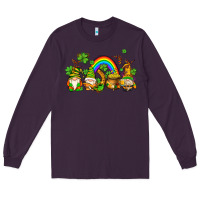 Plum st patricks gnomes with rainbow Long Sleeve Tee - AdoDesignShop