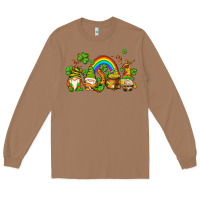 Toasted Coconut st patricks gnomes with rainbow Long Sleeve Tee - AdoDesignShop