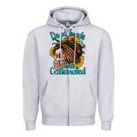 Heather Grey dead inside but caffeinated Zipper Hoodie - Jasminsmagicworld