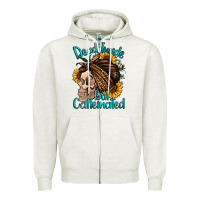 Oatmeal Heather dead inside but caffeinated Zipper Hoodie - Jasminsmagicworld