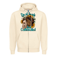 Sandshell dead inside but caffeinated Zipper Hoodie - Jasminsmagicworld