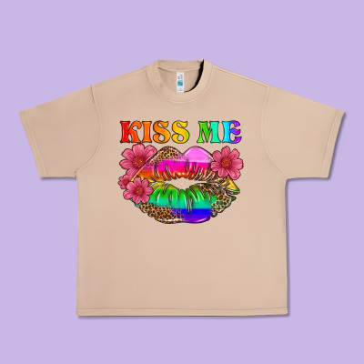 Lgbtq Kiss Me Urban Heavy Tee Designed By Hra Design Shop