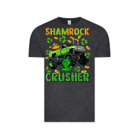 Vintage Black st patricks shamrock crusher Vintage Tee - Neo Western