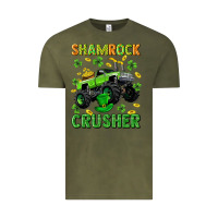 Vintage Olive st patricks shamrock crusher Vintage Tee - Neo Western