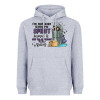 Heather Grey spirit animal raccoon Heavyweight Hoodie - MaliasSmallBusiness