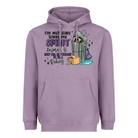 Lavender spirit animal raccoon Heavyweight Hoodie - MaliasSmallBusiness