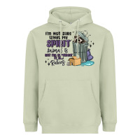 Matcha spirit animal raccoon Heavyweight Hoodie - MaliasSmallBusiness