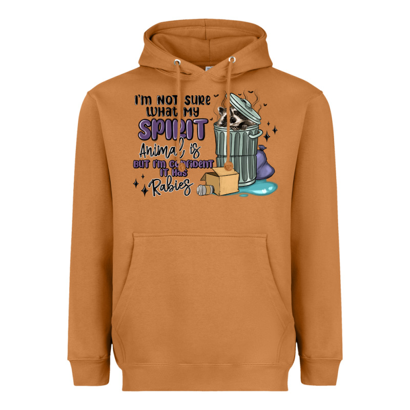 Spirit Animal Raccoon Heavyweight Hoodie by MaliasSmallBusiness | Teevron