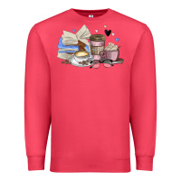 Cardinal coffee and books Premium Sweatshirt - MaliasSmallBusiness