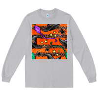 Moon Dust halloween witch hats leopard seamless pattern Long Sleeve Tee - BundleAndBundleShop