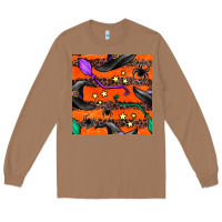 Toasted Coconut halloween witch hats leopard seamless pattern Long Sleeve Tee - BundleAndBundleShop