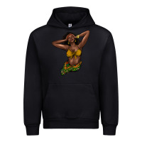 Black black woman Urban Hoodie - NancyCooperArtShop