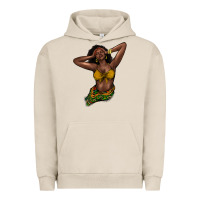 Pigment French Oak black woman Urban Hoodie - NancyCooperArtShop