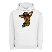 Pigment Lunar Rock black woman Urban Hoodie - NancyCooperArtShop
