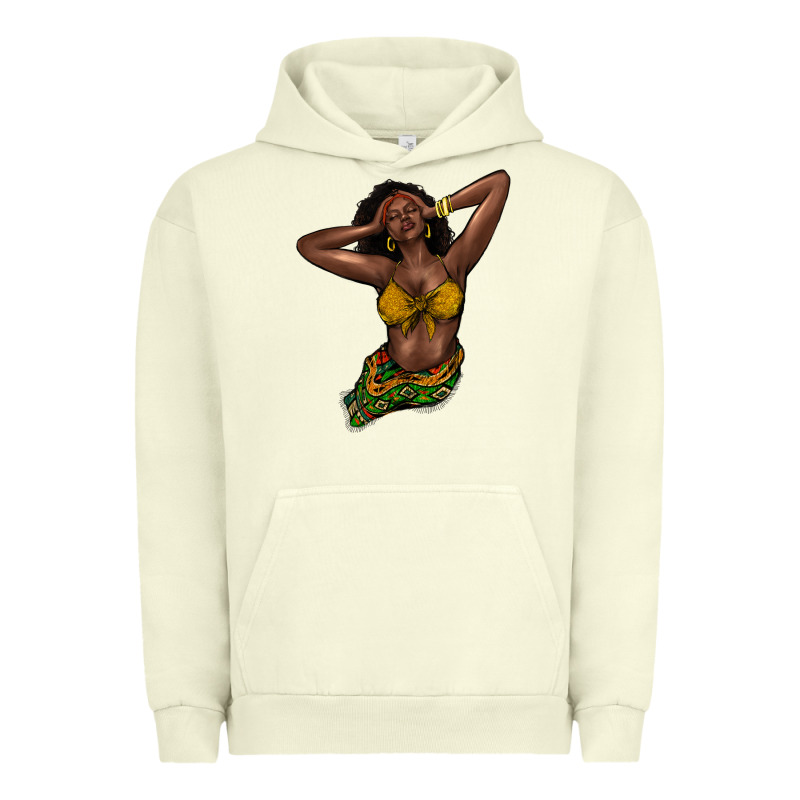 Black Woman Urban Hoodie by NancyCooperArtShop | Teevron