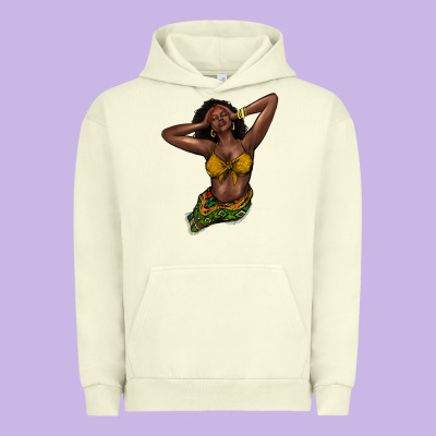 Black Woman Urban Hoodie Designed By Nancycooperartshop