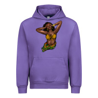 Tulip black woman Urban Hoodie - NancyCooperArtShop